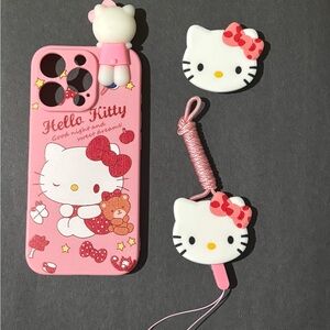Hello Kitty Pink and Red Phone Case Set
